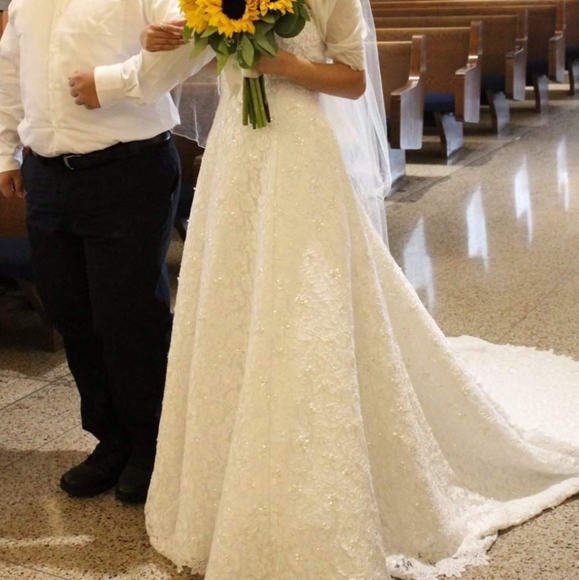 David's Bridal Wedding Dress Style CT2406 - Picture 3 of 8